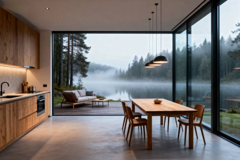 湖景现代家居图片