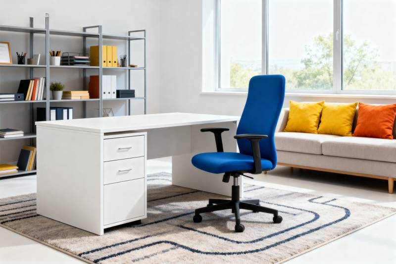 现代办公桌椅组合图片