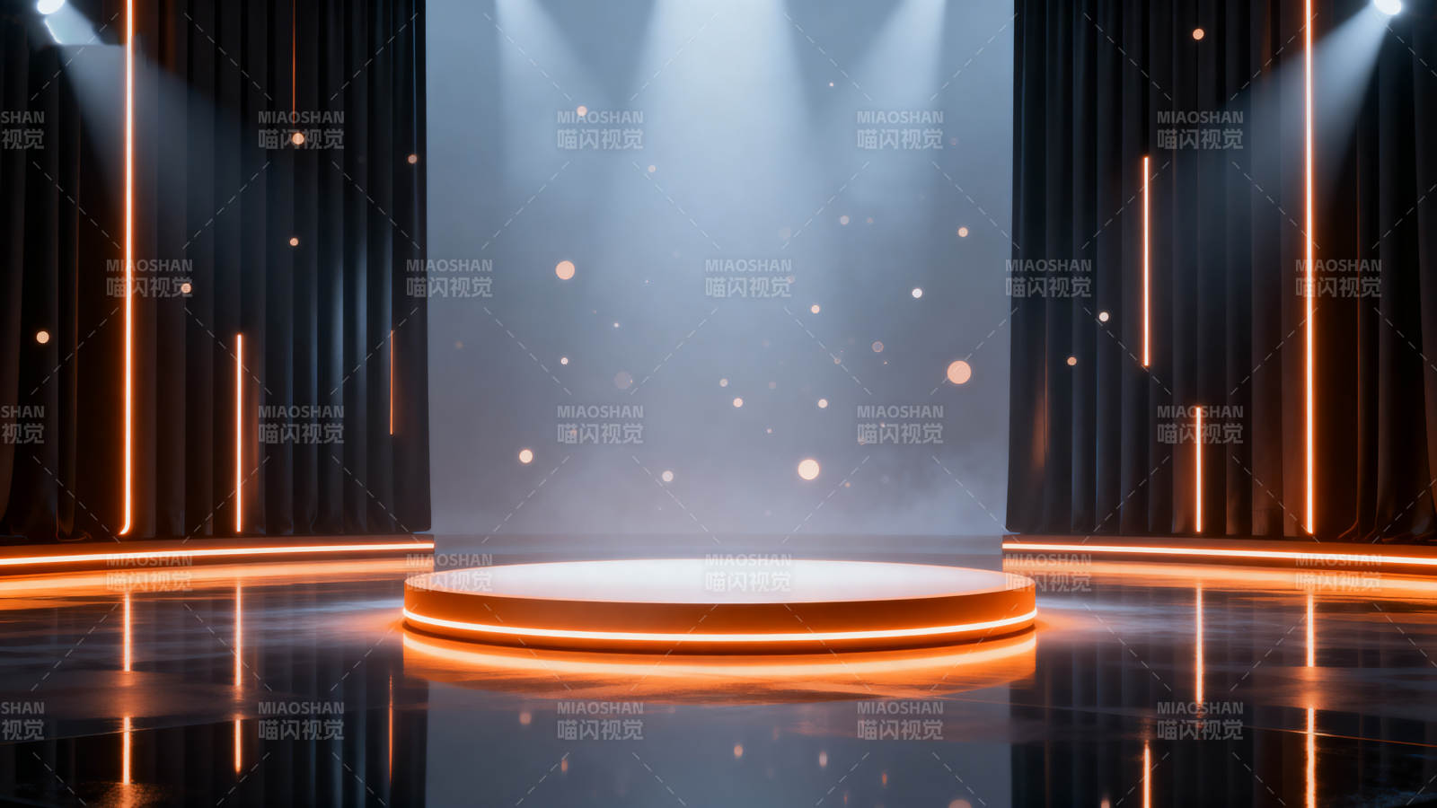 舞台灯光璀璨图片