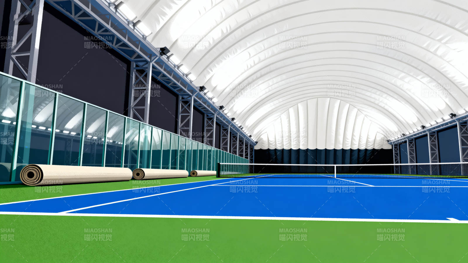 室内网球场地图片