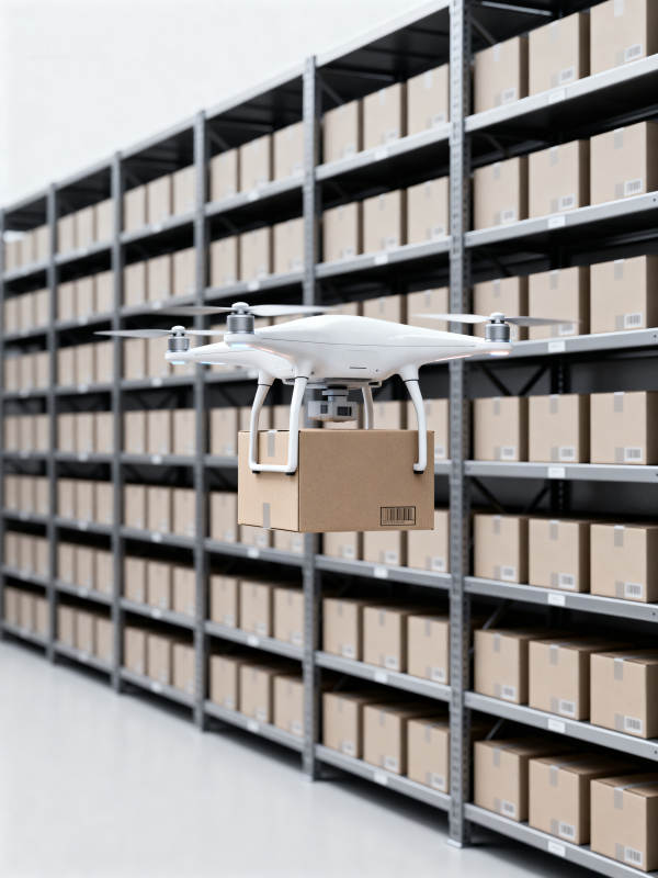 无人机仓库配送图片