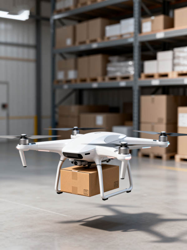 无人机仓库配送图片