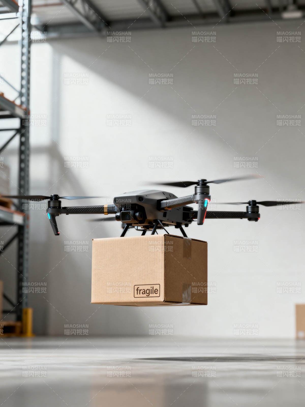 无人机配送包裹图片