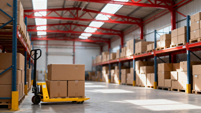 仓库搬运场景图片