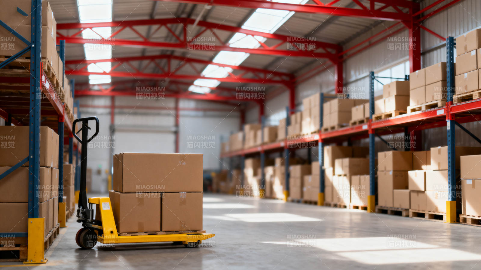 仓库搬运场景图片