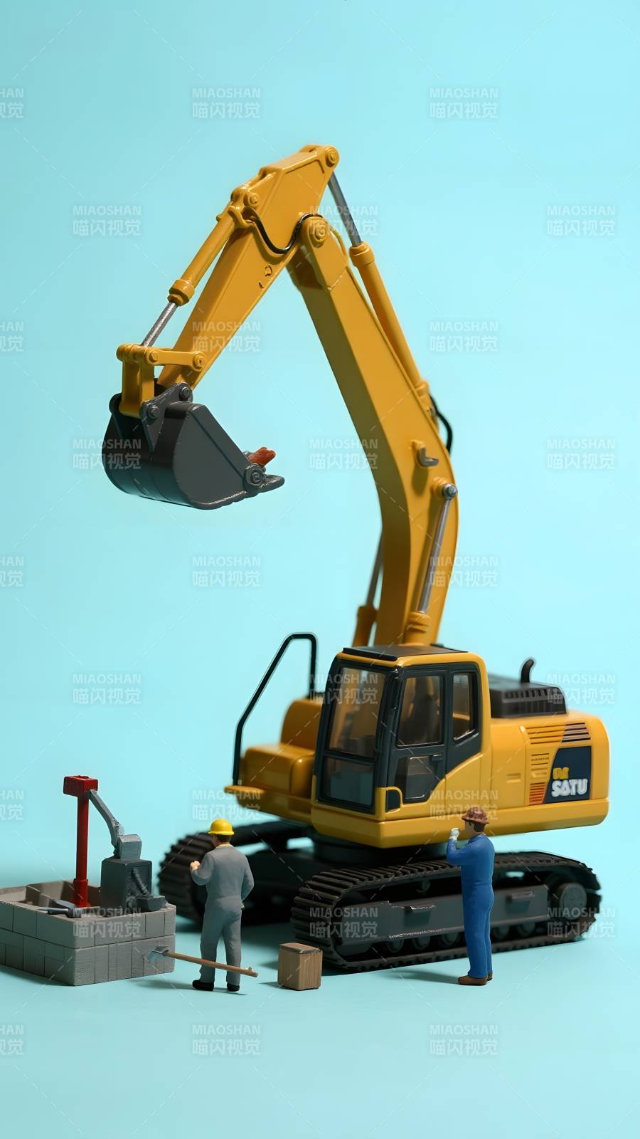 挖掘机作业场景图片