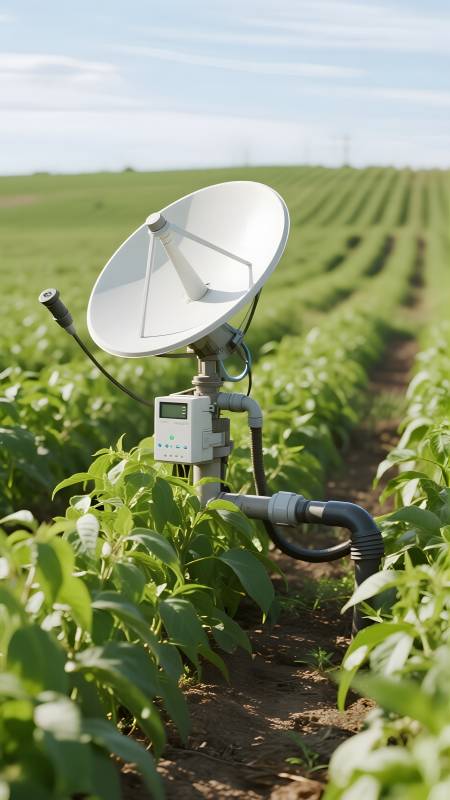 农田中的卫星天线图片