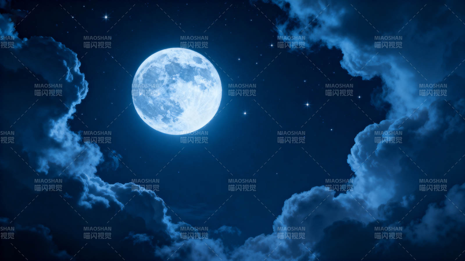 明月照夜空图片