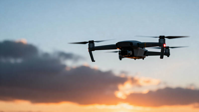 无人机翱翔天际图片