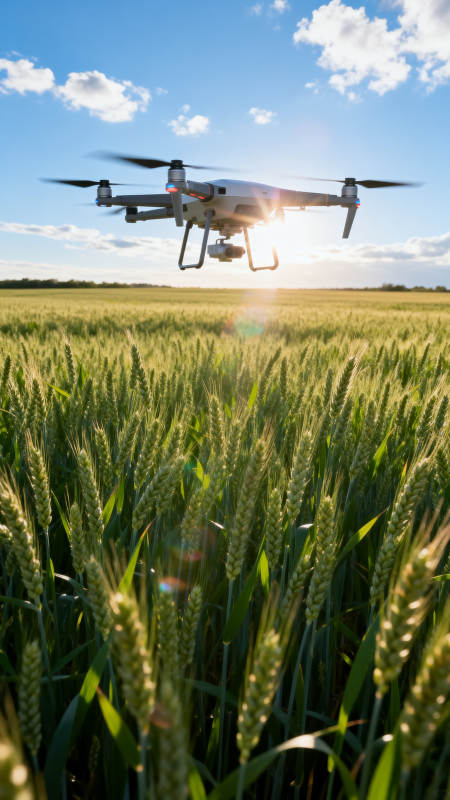 无人机巡田图片