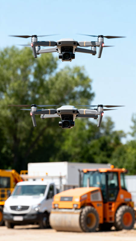 无人机工地巡检图片