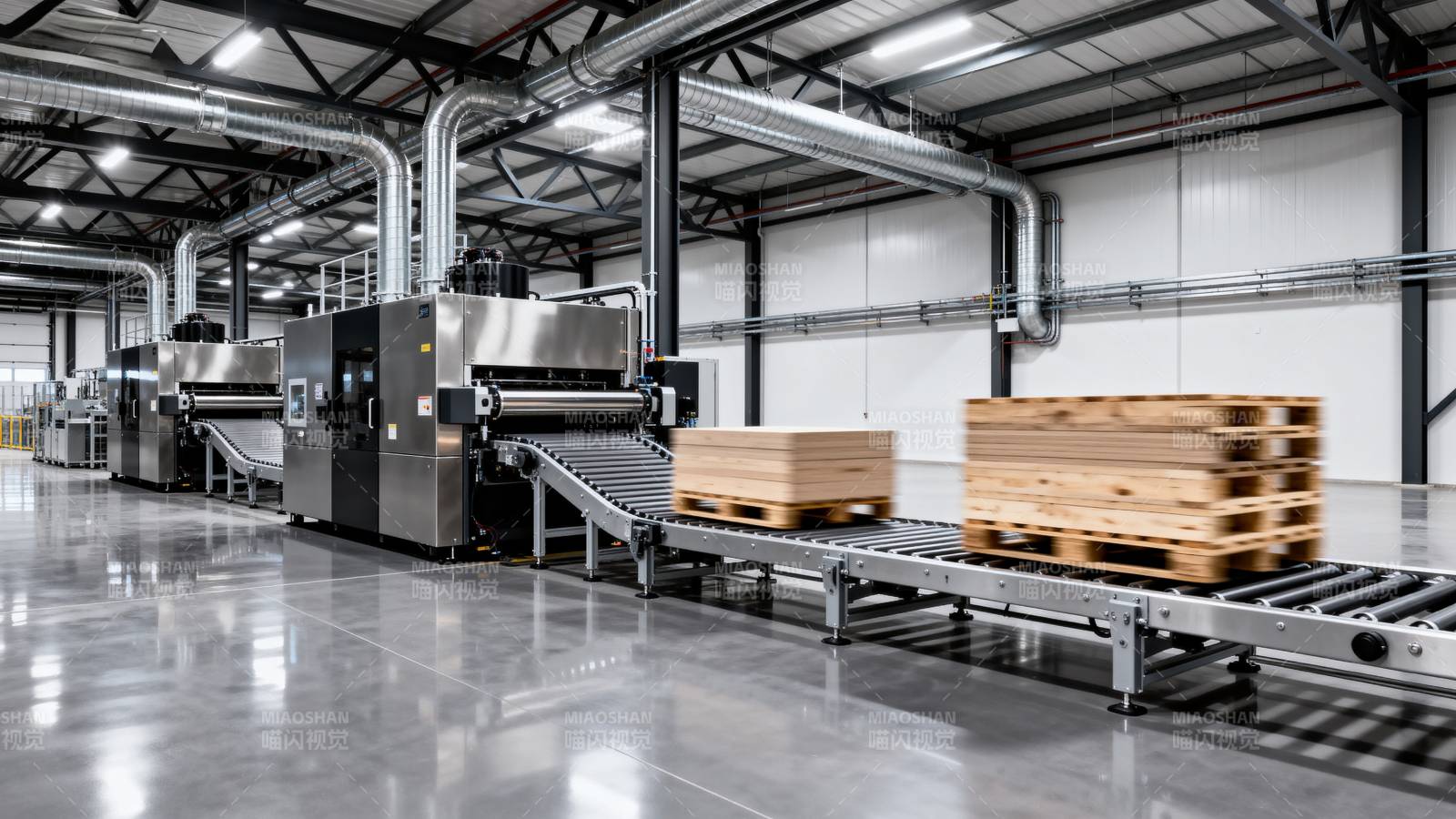 现代化工厂生产线图片