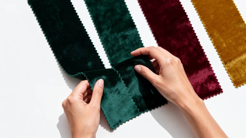 丝绒布料选择图片