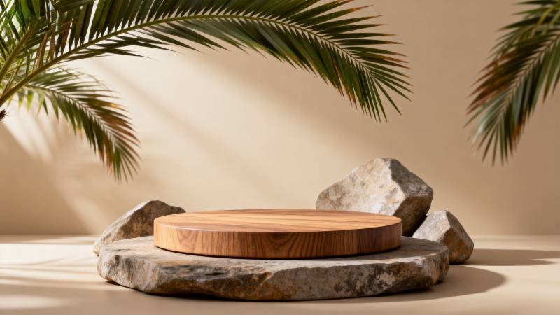 自然木石台图片