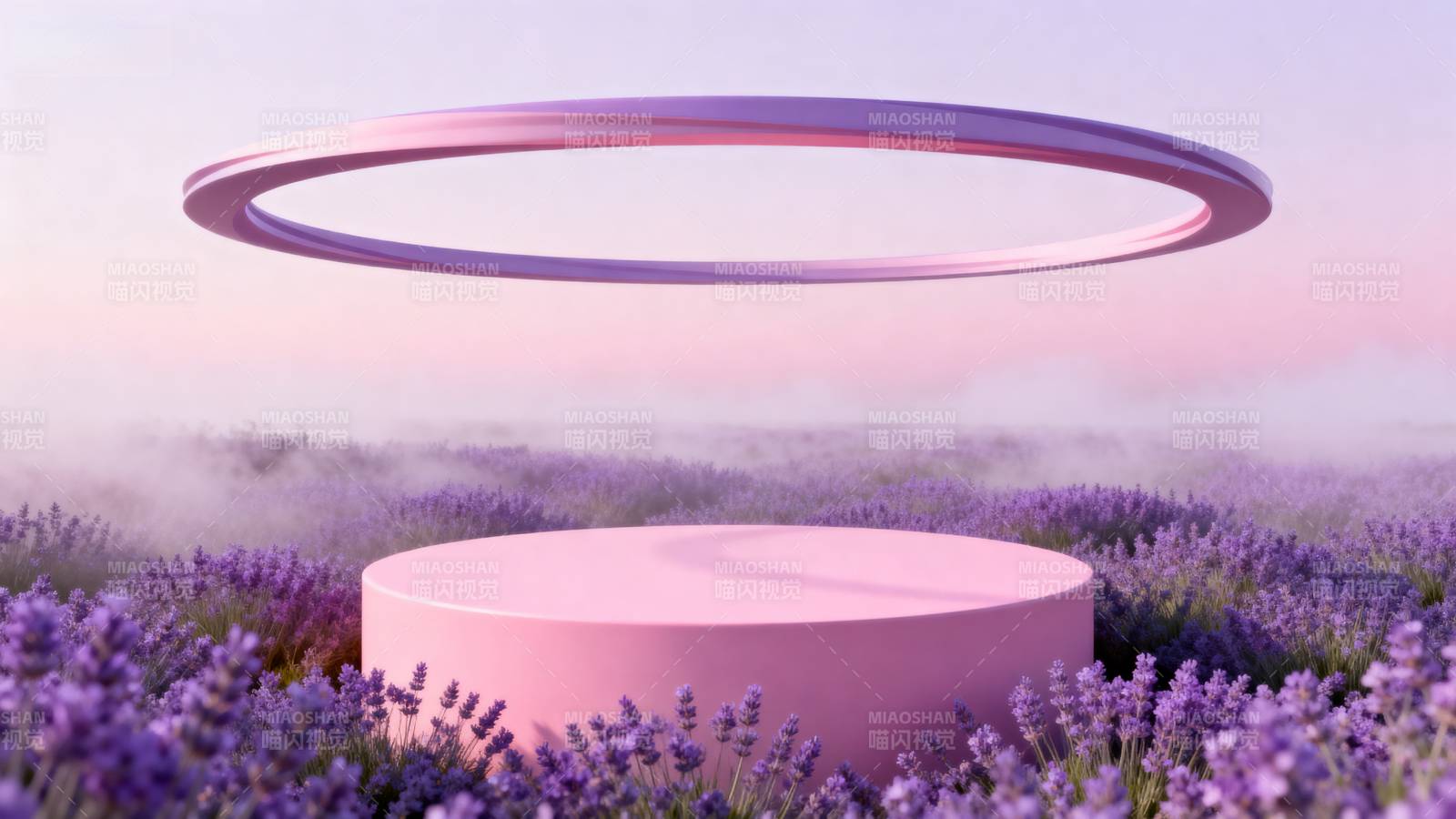 梦幻紫花环境图片