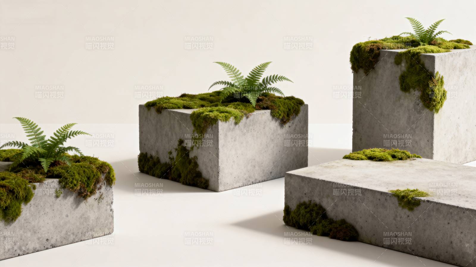 绿植混凝土艺术图片