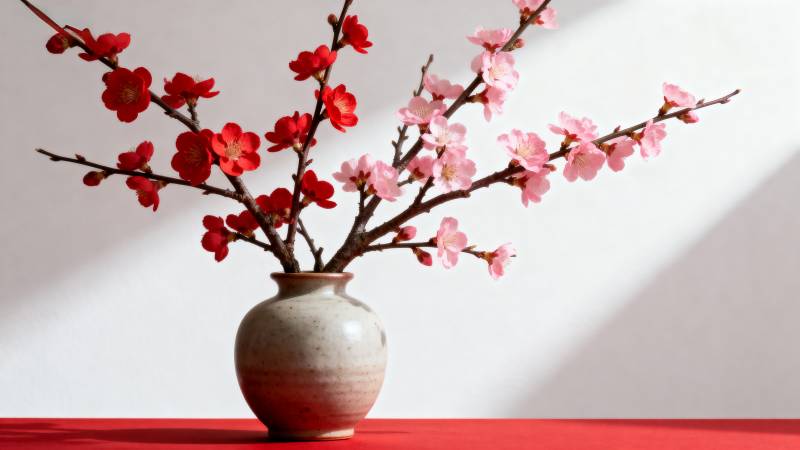 梅花绽放春意浓图片