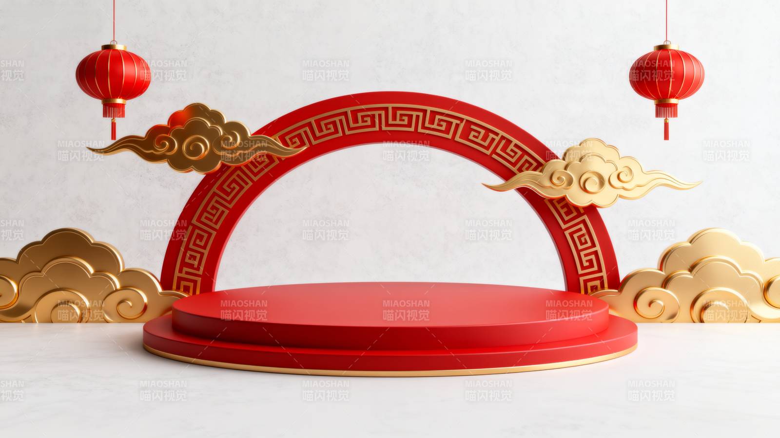 新春喜庆舞台图片