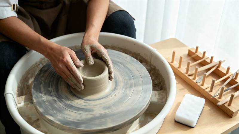 陶艺制作中图片