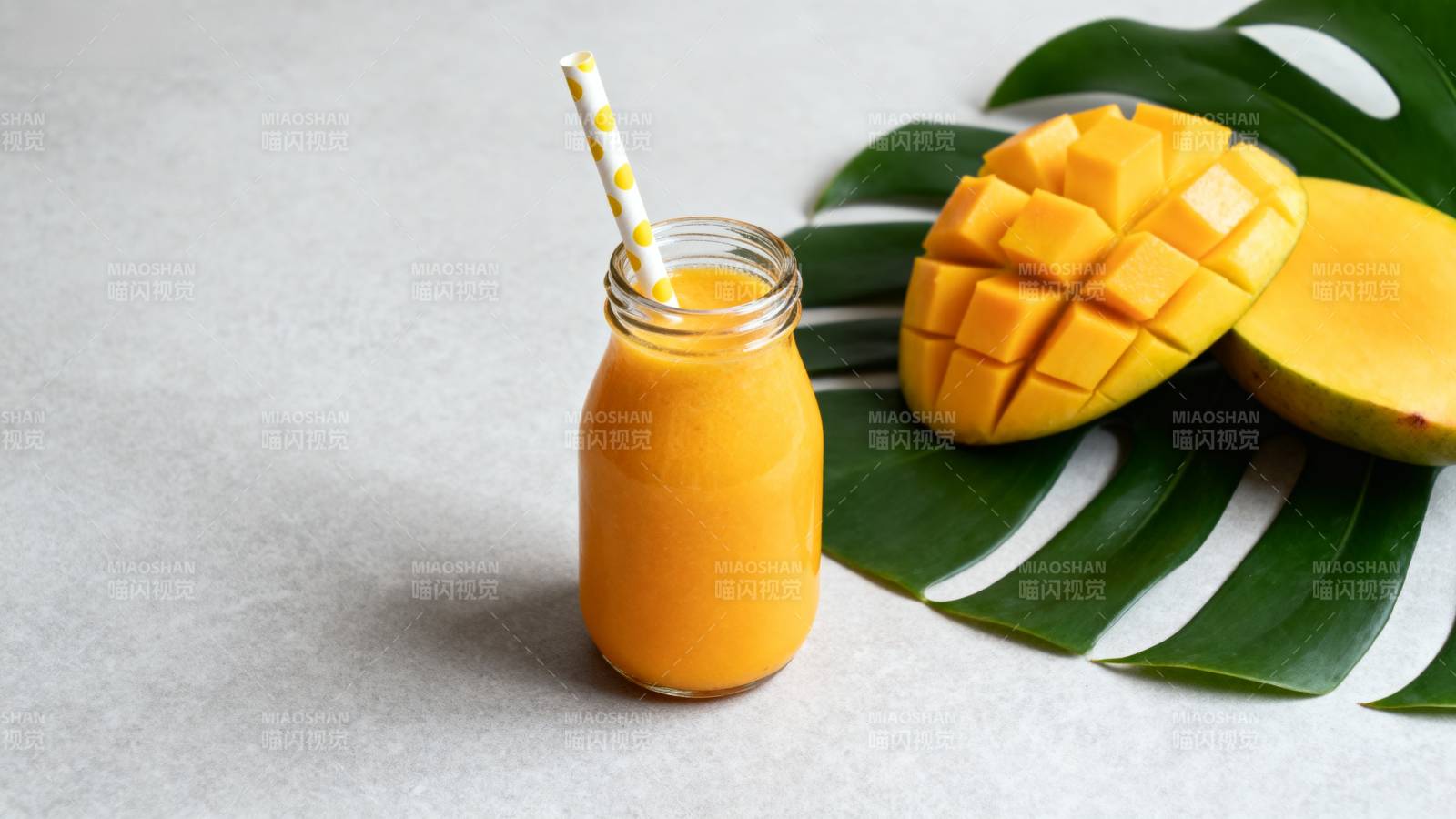 芒果奶昔 清新美味图片