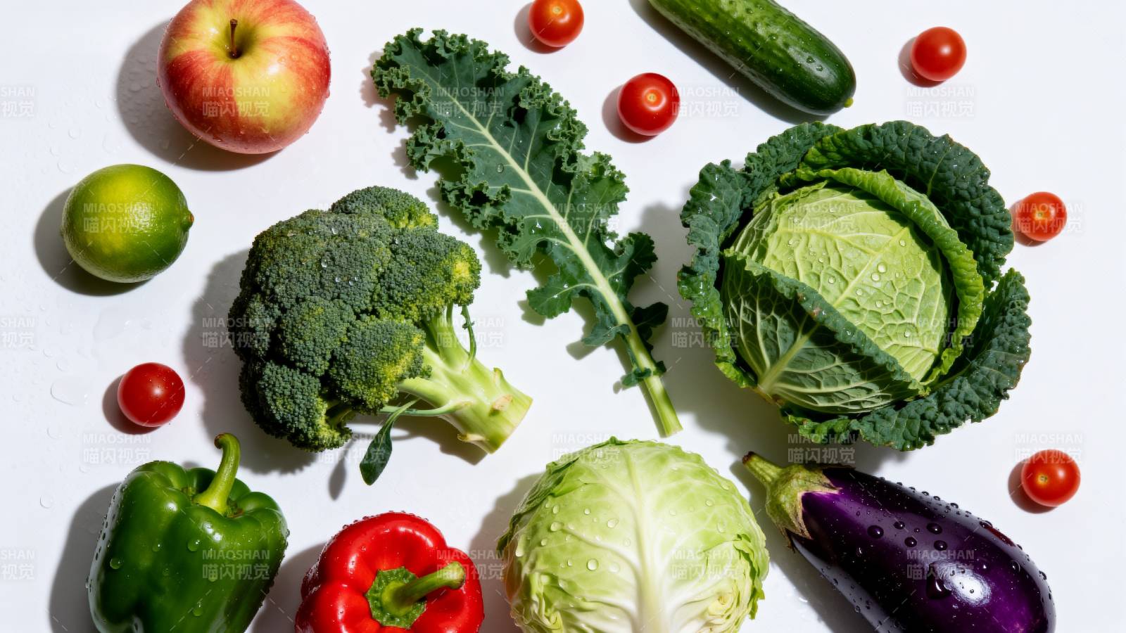 新鲜蔬果拼盘图片