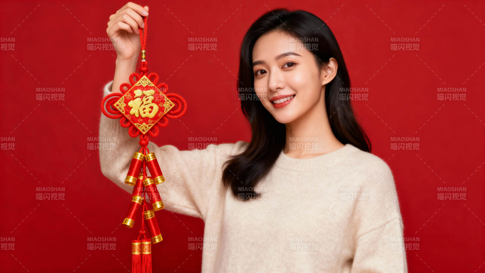 福字挂饰迎新春图片