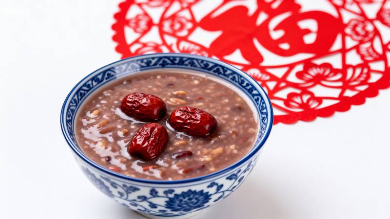 腊八粥配红枣图片