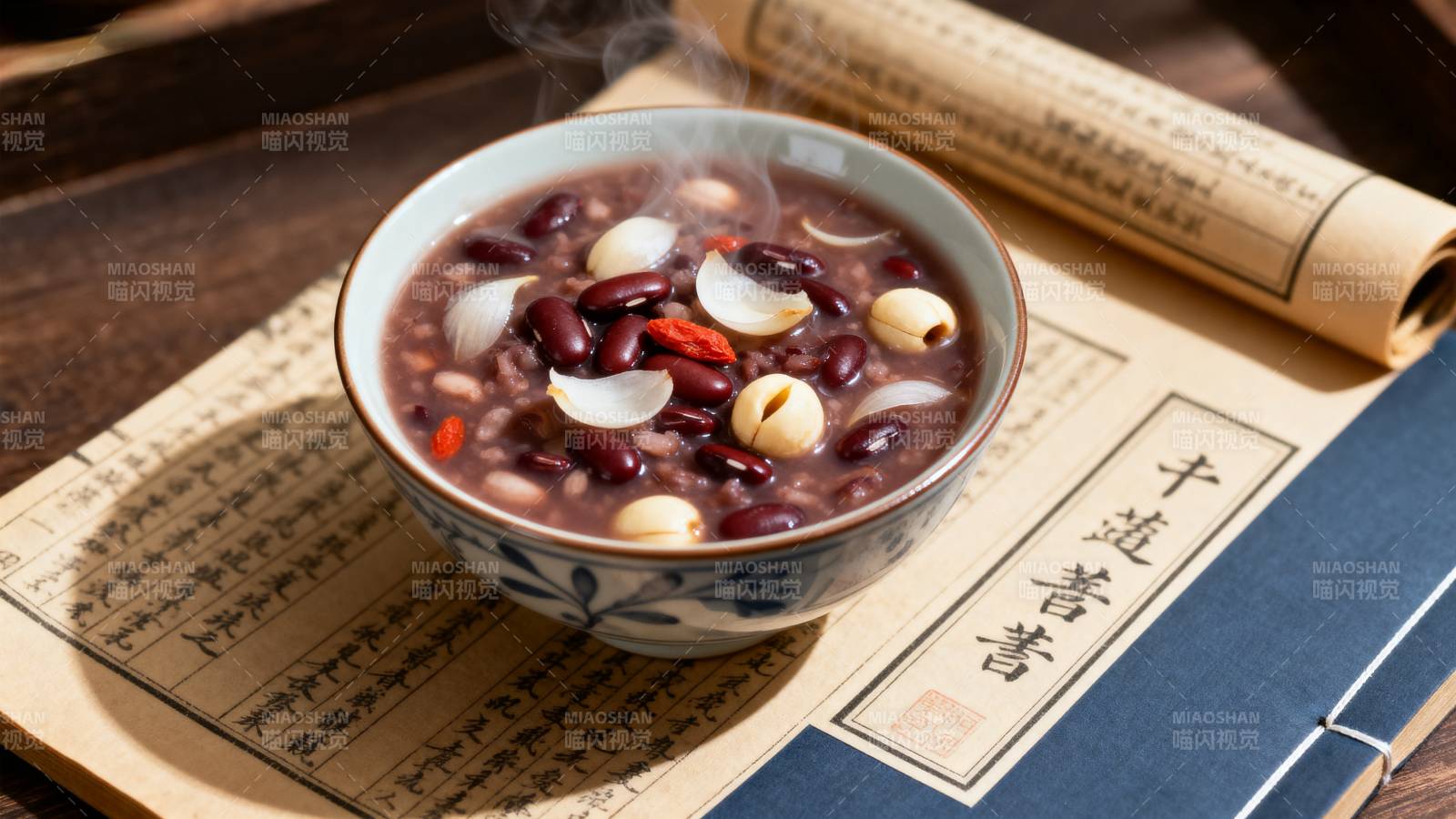 红豆莲子粥图片