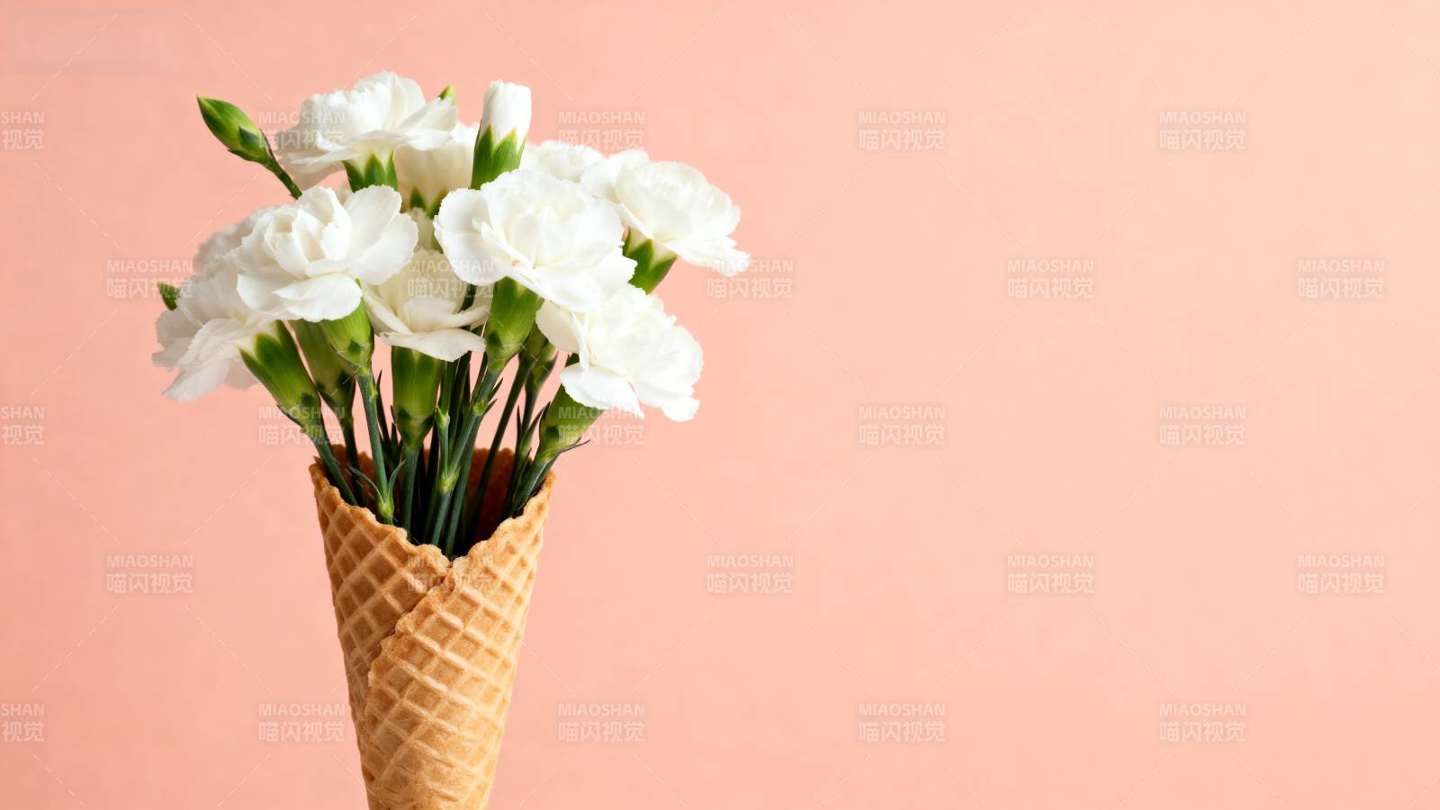 花束冰激凌锥图片
