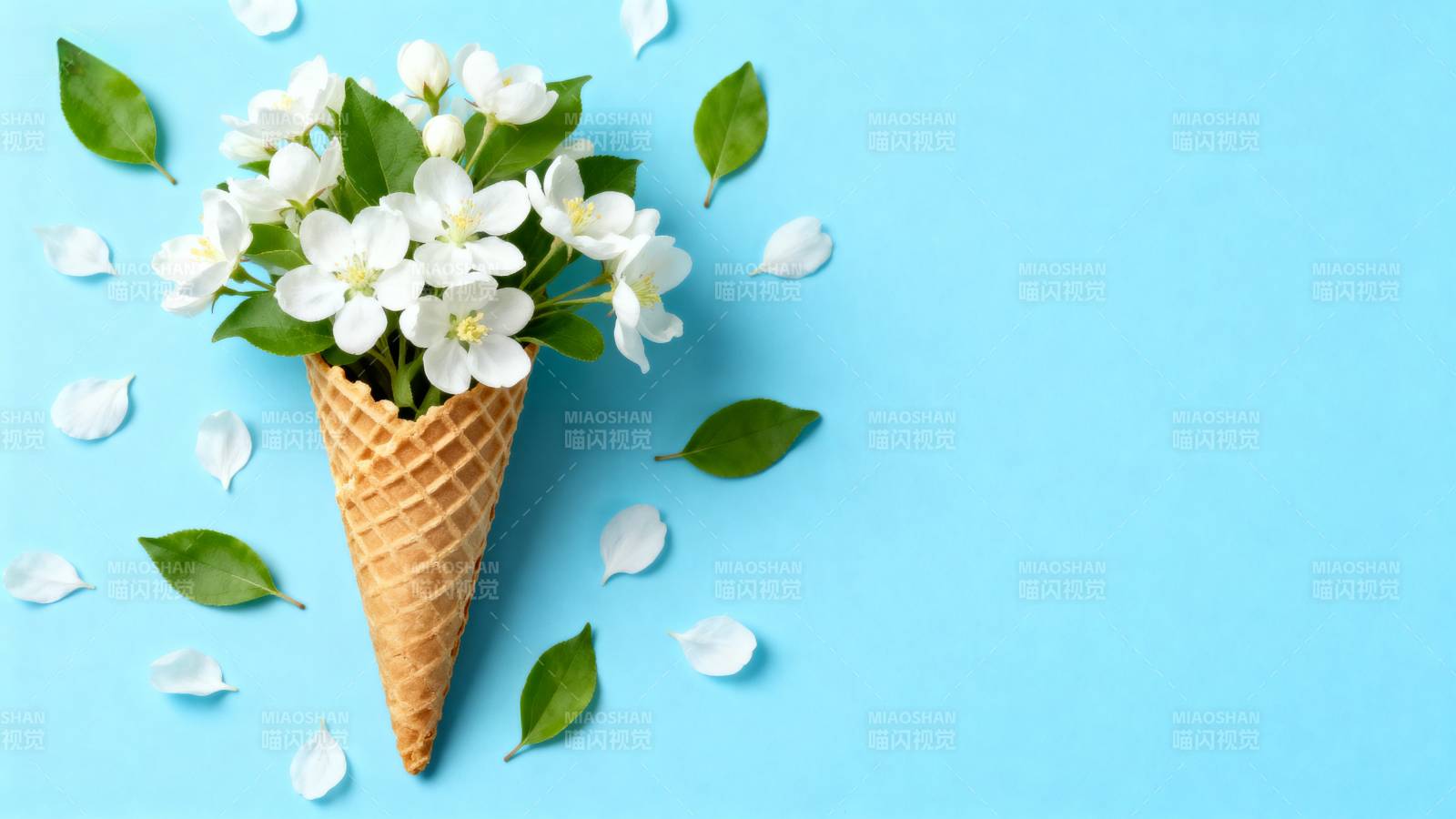 花束冰淇淋图片