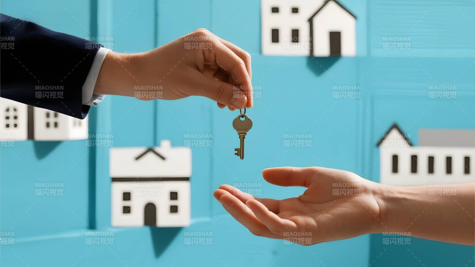 钥匙交割 新家开启图片