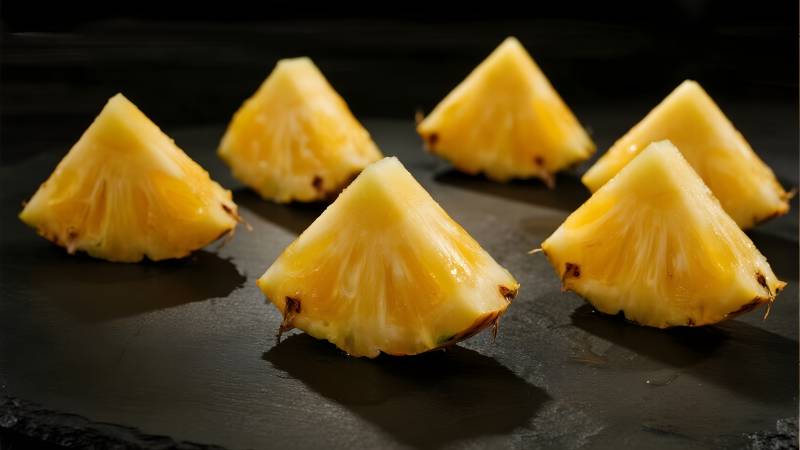 菠萝切片摆盘图片