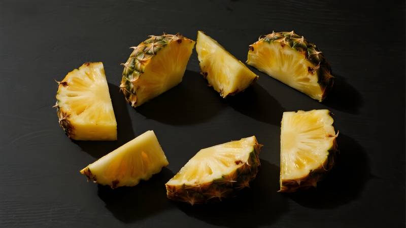 菠萝切片摆盘图片