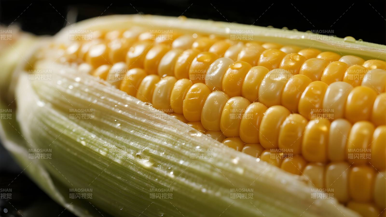 鲜嫩玉米特写图片