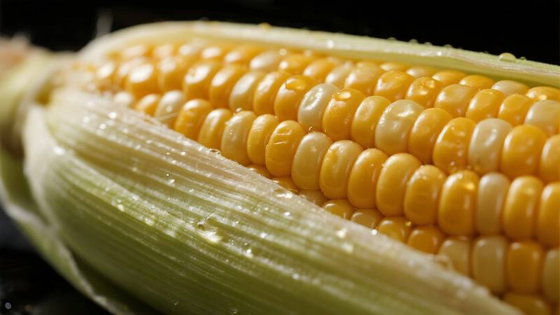 鲜嫩玉米特写图片
