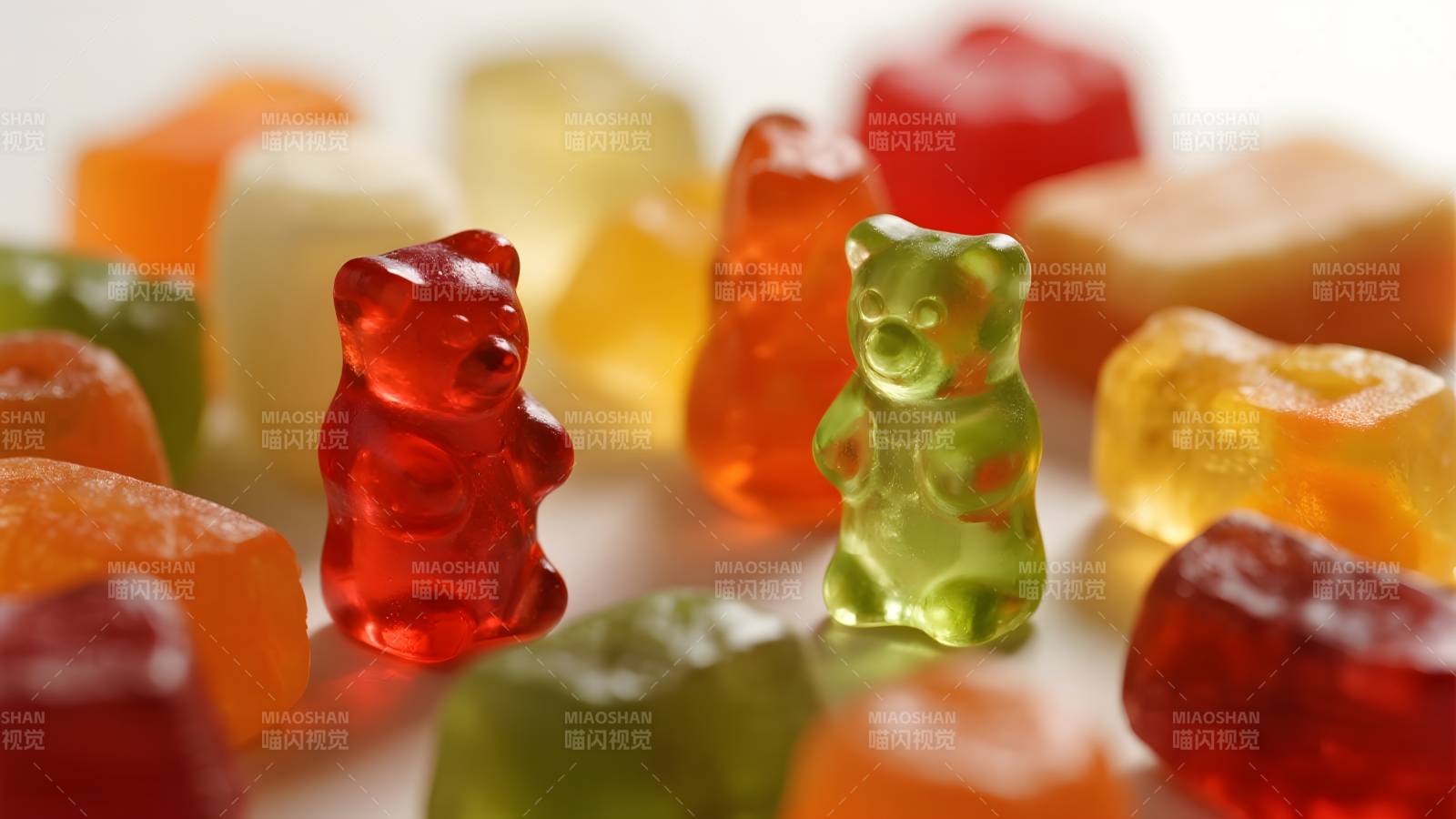 彩色小熊软糖图片