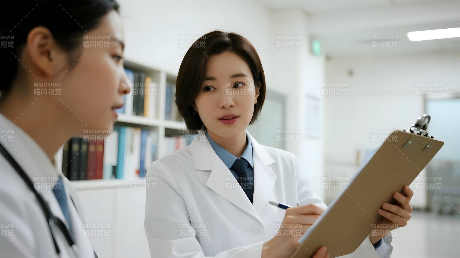 医生讨论病历图片