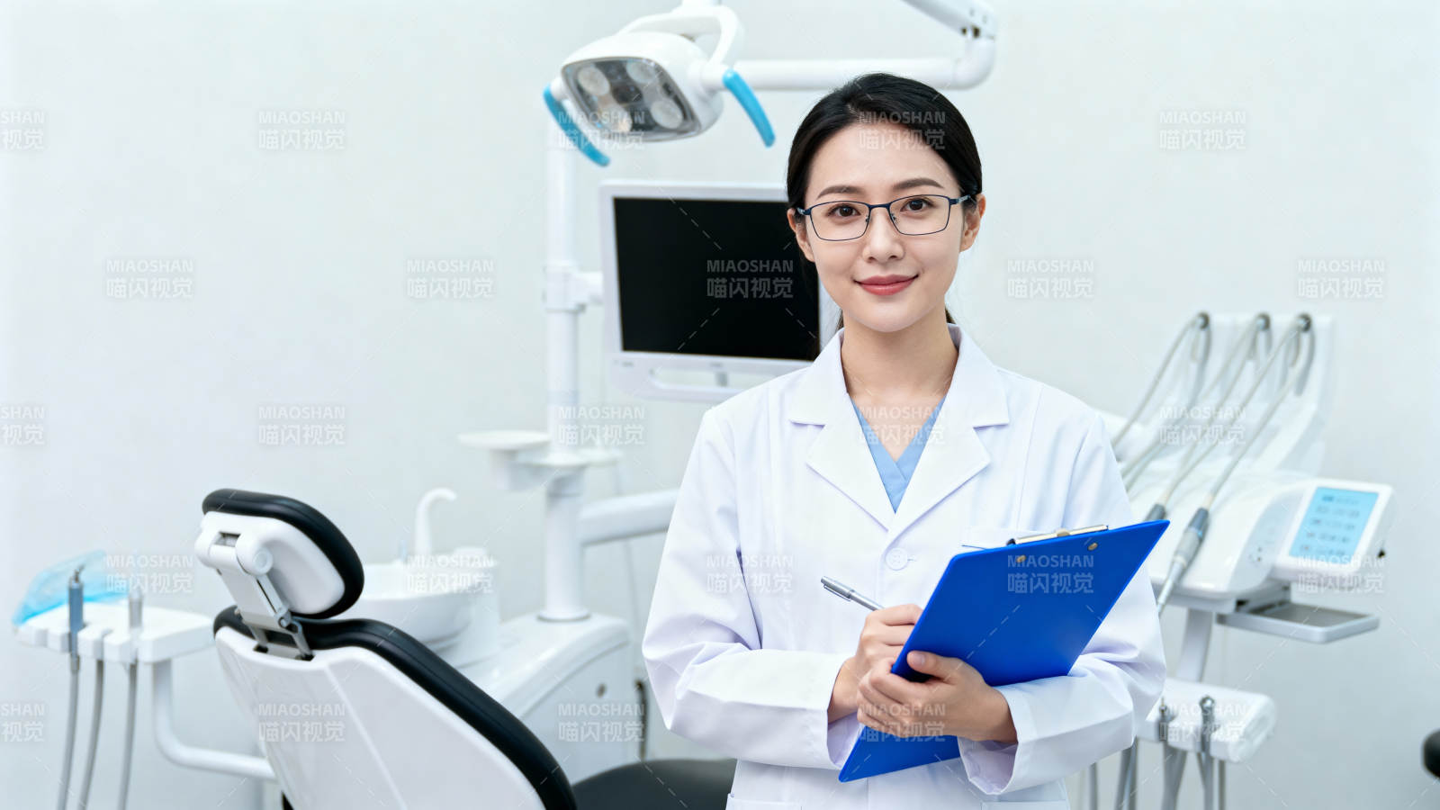 牙医微笑接诊中图片