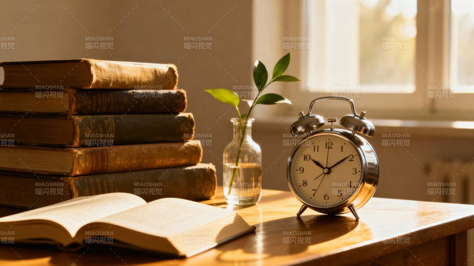 书桌上的时光图片