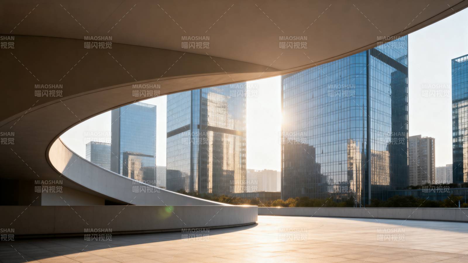 现代都市光影交错图片