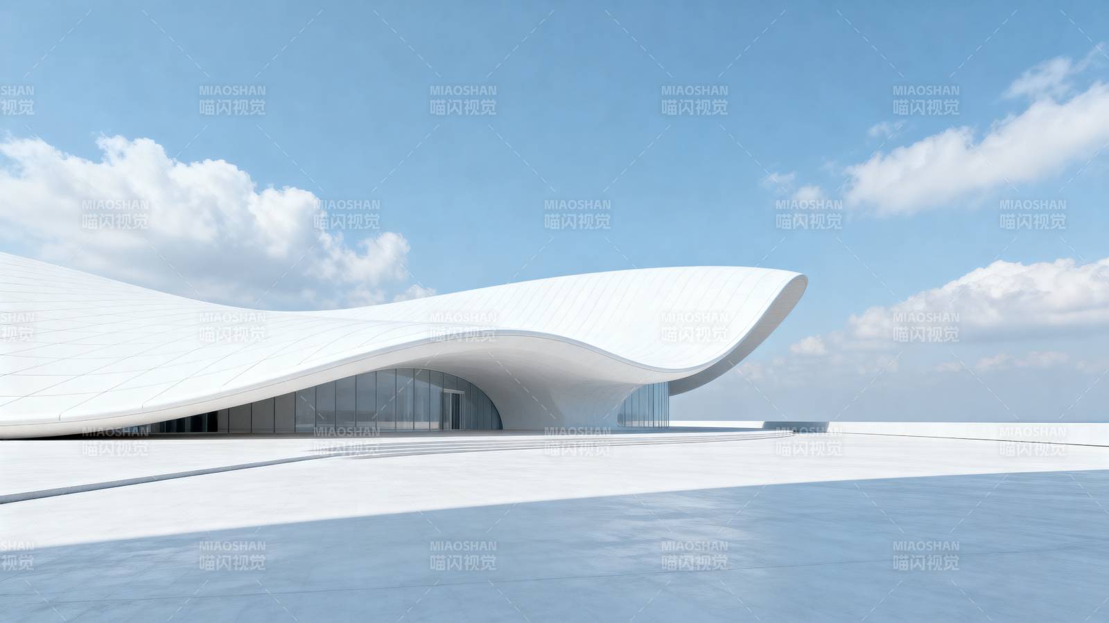 流线型未来建筑图片