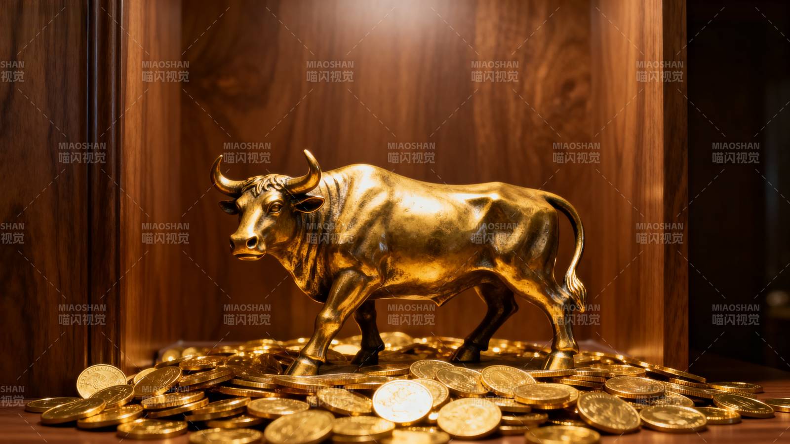 金牛踏金币图片