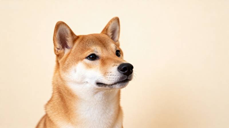 柴犬侧脸特写图片