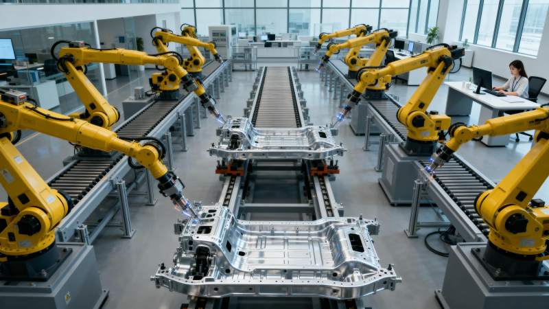 智能工厂自动化生产线图片