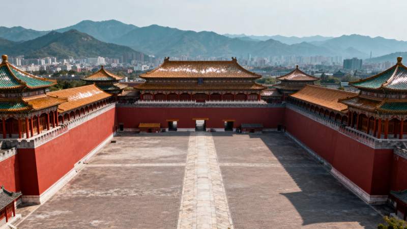 故宫庭院风光图片