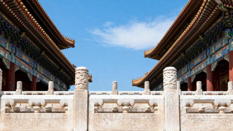 古建筑群景图片