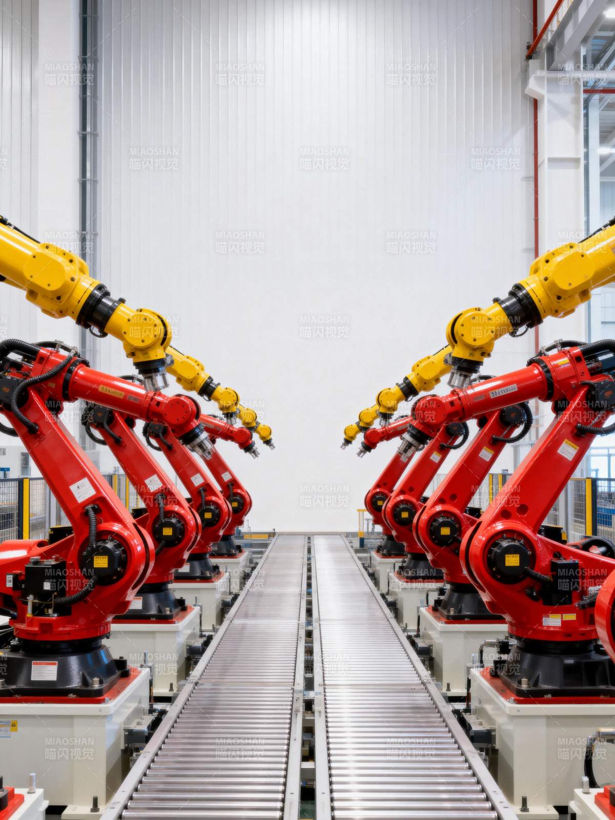 智能工厂机器人生产线图片