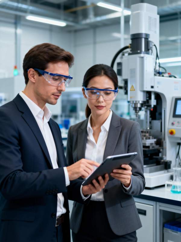 实验室中的专业协作图片