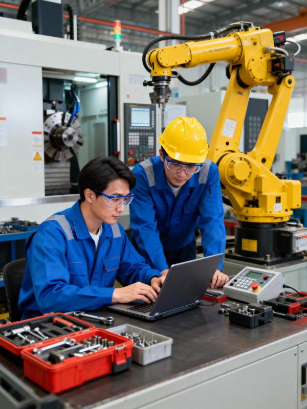 工厂技术人员协作图片