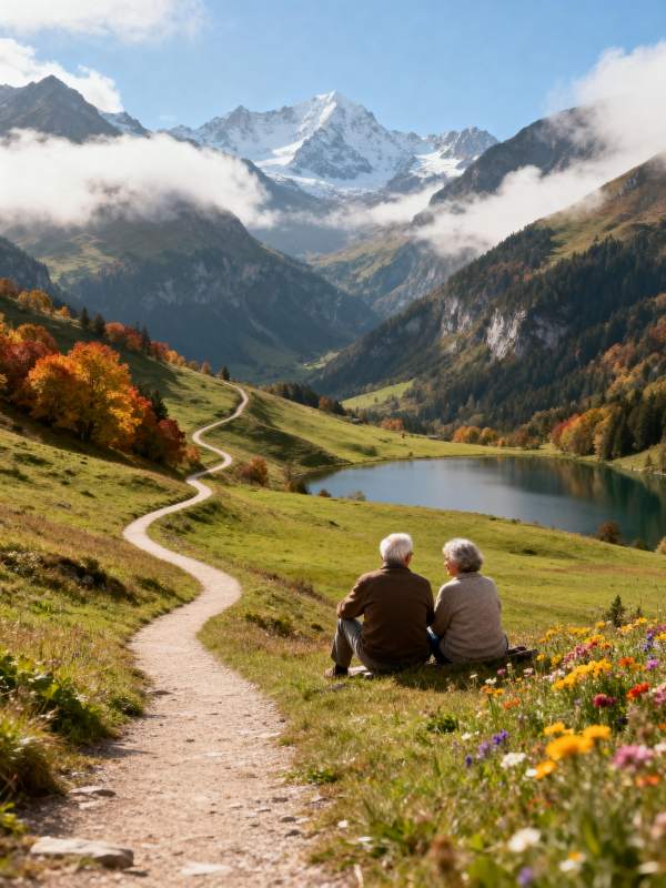 山湖静坐 岁月如歌图片